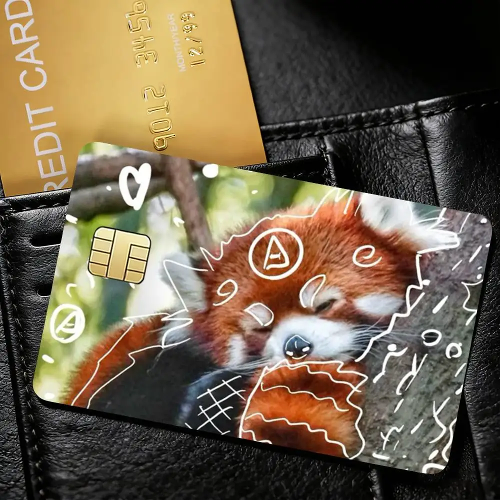 New Therian Delta Symbol Decorative Waterproof Film Skin Cover Credit Card Stickers Debit Front Bank Bus Pass