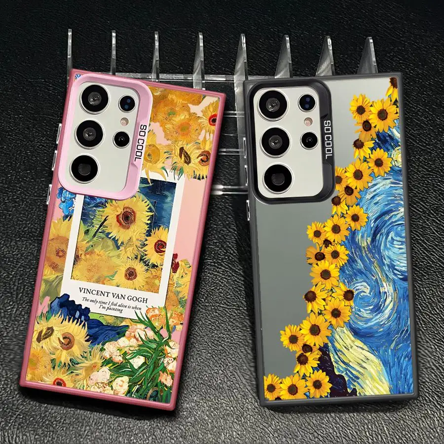 Case for Samsung Galaxy S26 S24 FE Note 20 Ultra S25 S21 S20 Plus S23 S23 S22 Back Phone Cover Van Gogh Sunflwer