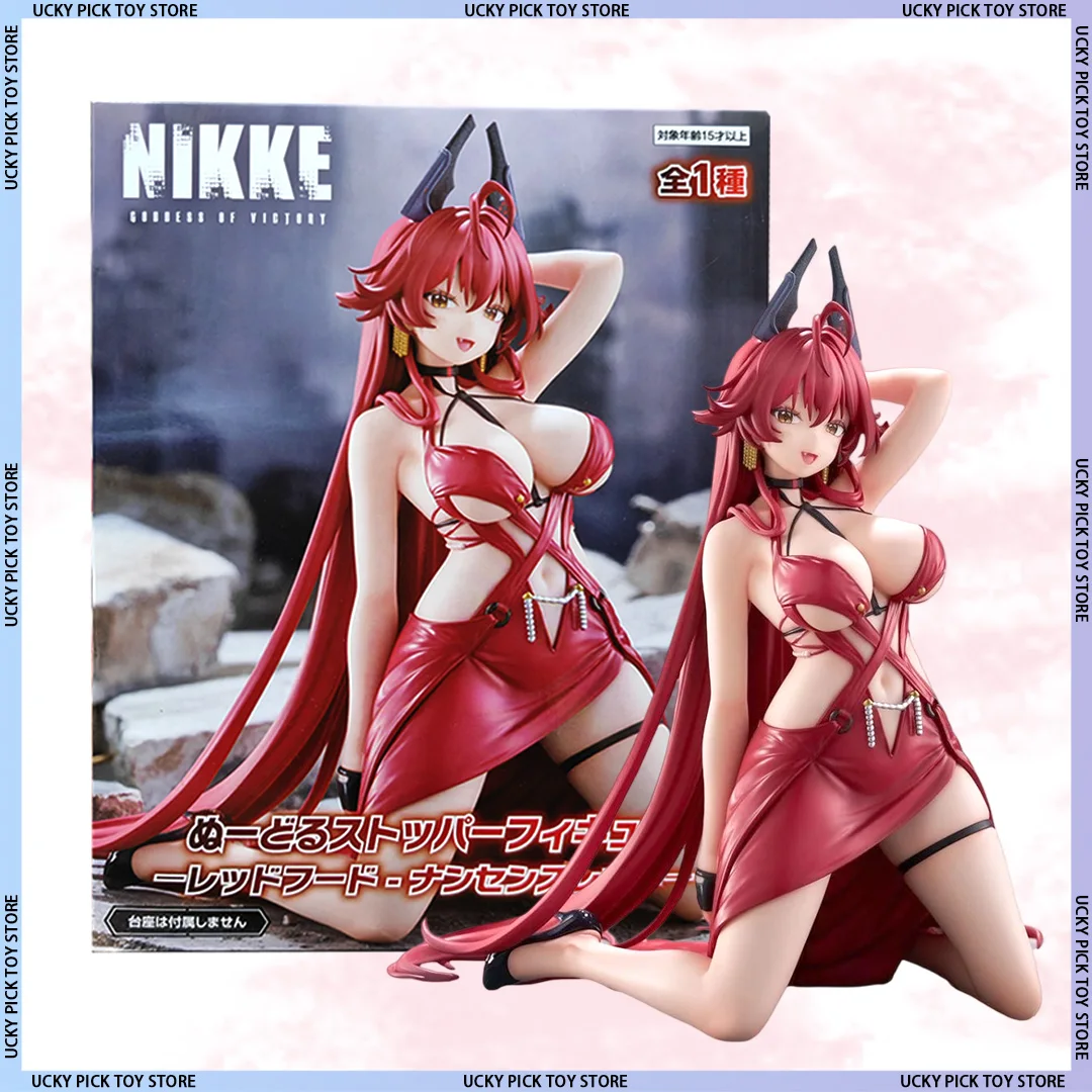 Figuras de juguete de 12 cm del anime original Furyu, Diosa de la Victoria: Nikke Red Hood Nonsense Red Noodle Stopper.