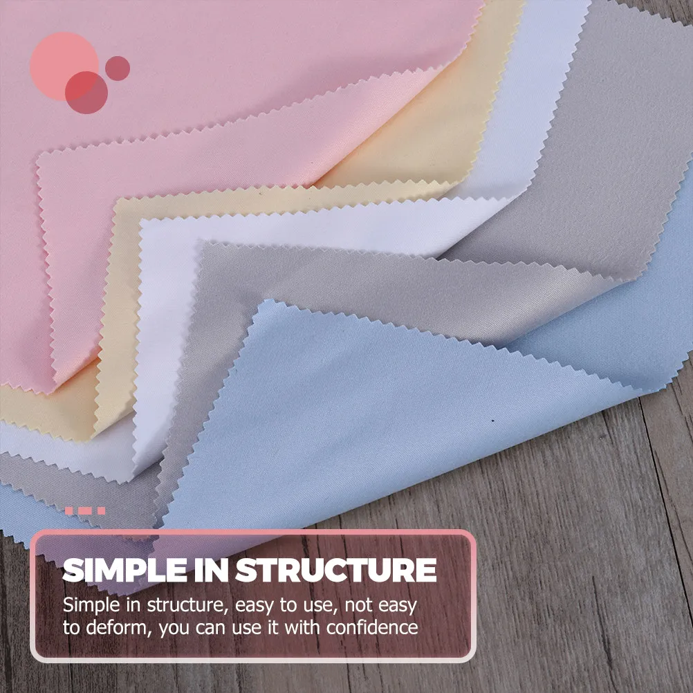 100Pcs Jewelry Cleaning Cloth Double-Sided Microfiber Fabric Tear-Resistant Silver Polishing Cloth for Jewelry Silverware