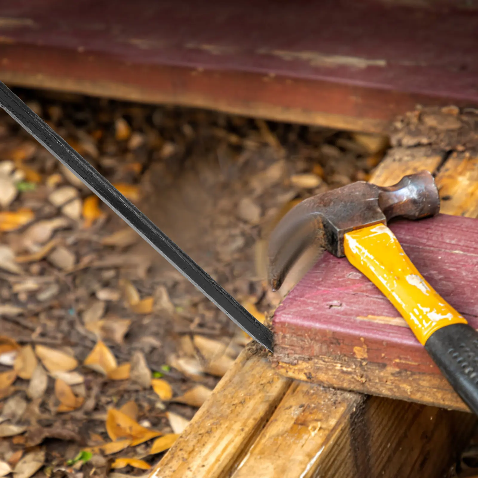 

Multi-Functional Steel Pry Bar Heavy Duty Wrecking Tool Flooring Removal Pallet Woodworking Aligning Lever Strong Thickened Pull