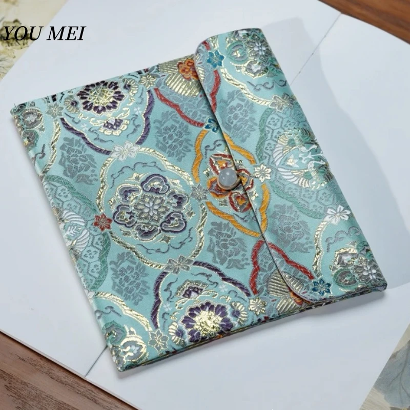 

Multiple Styles Embroidered Flowers Texture Sutra Storage Bag,Luxury Text Scripture Bag,Sutra Organizer Buddhist Religious Item