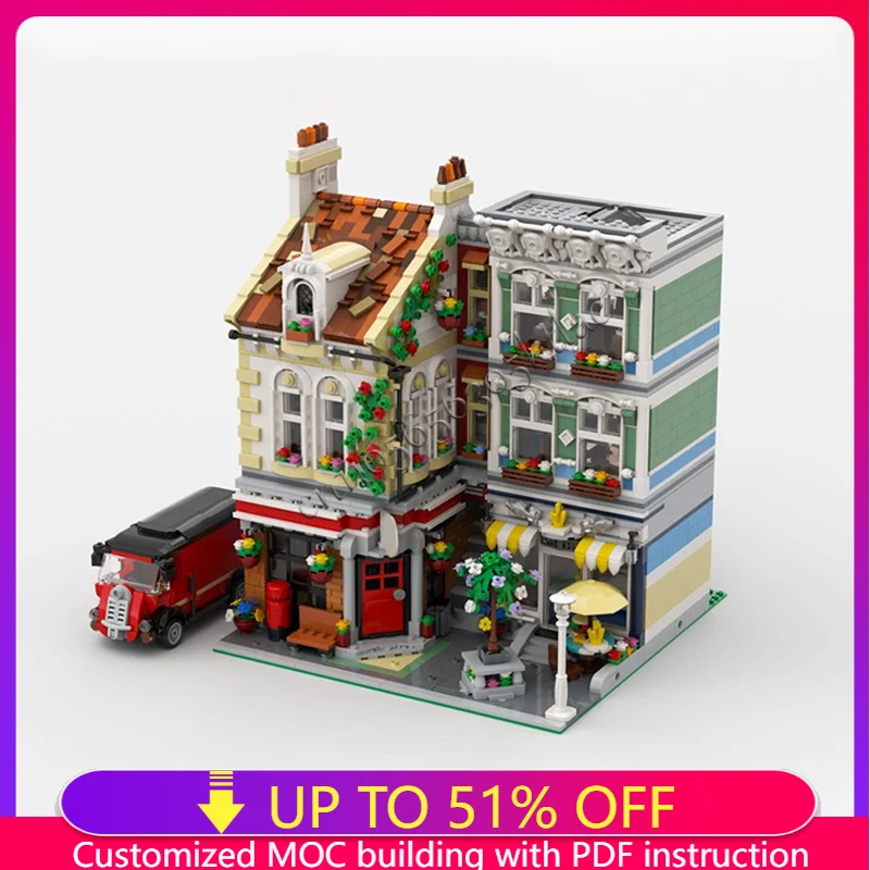 

Новинка 3450, детали MOC, квадратный пост, офисные строительные блоки, модель, детская головоломка, сборка «сделай сам», популярные подарки на день рождения, фестиваль