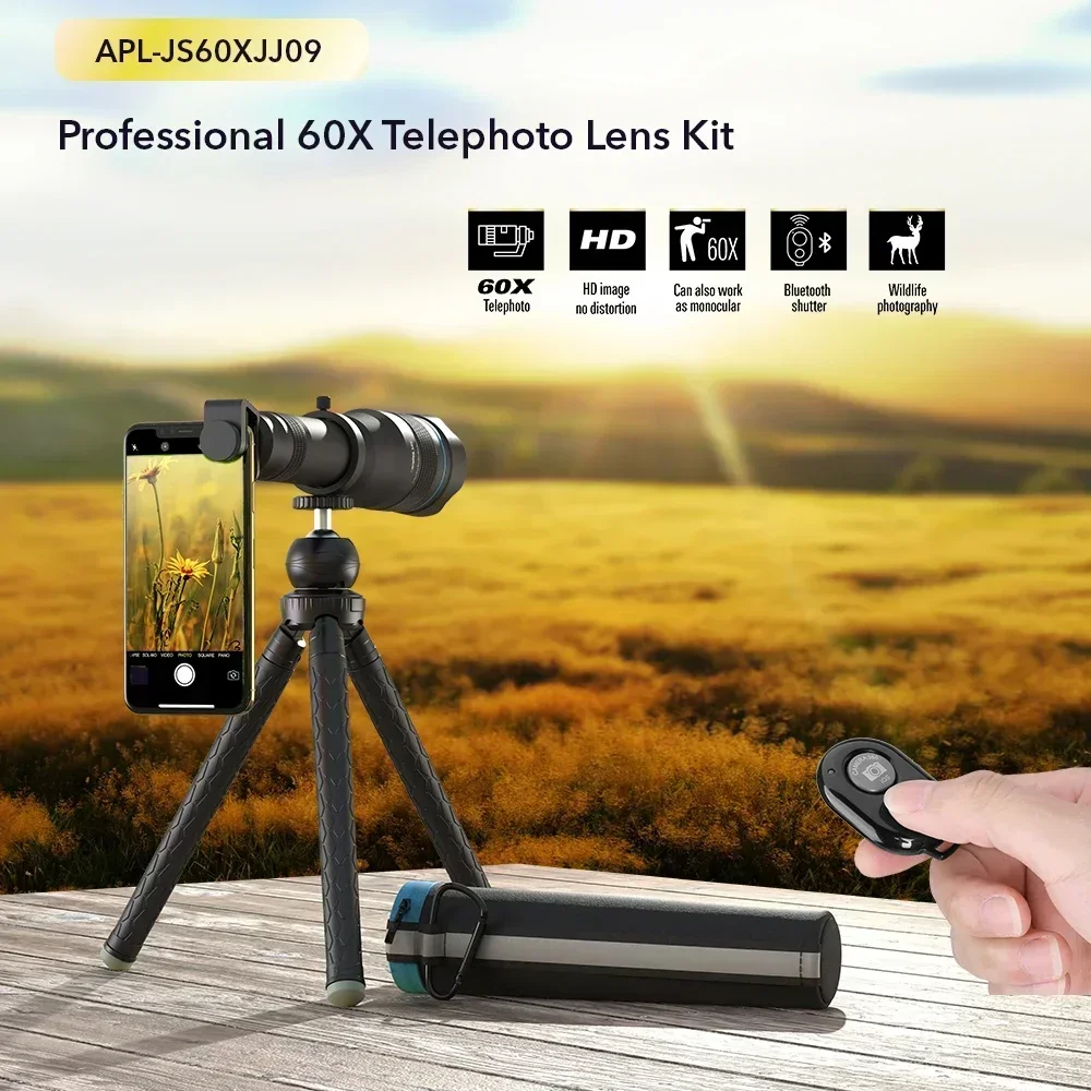 2026 60X50 Monocular Mobile Phone Telescope Lenses Optical Zoom 60X Telephoto Camera Lens For Most Of Mobile Phone