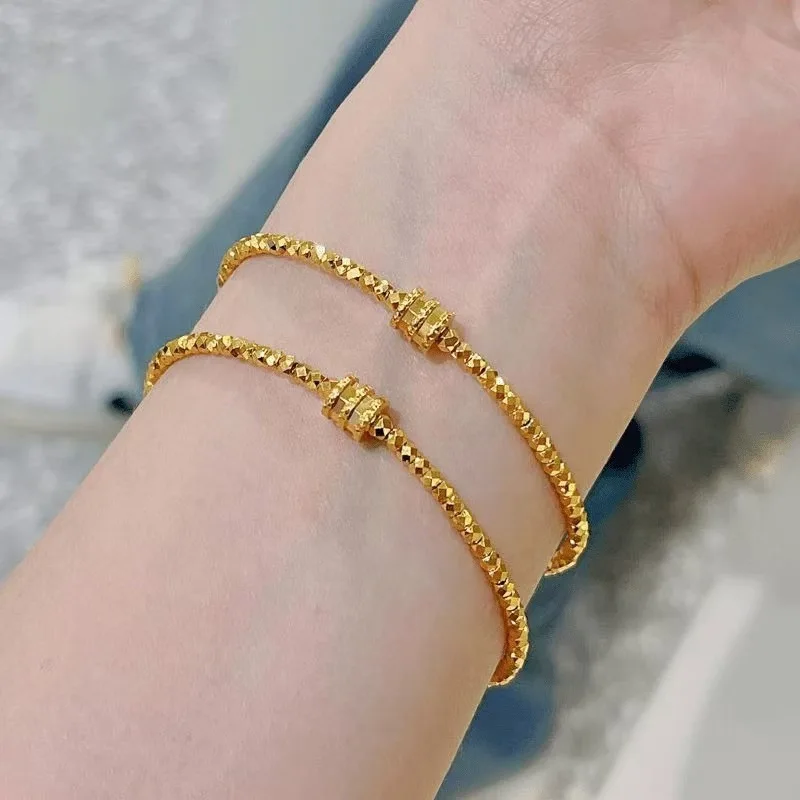 

Classic Sparkling Irregular Bead Bracelet for women Small Pendant bangles Light Luxury High quality Banquet Party Jewelry