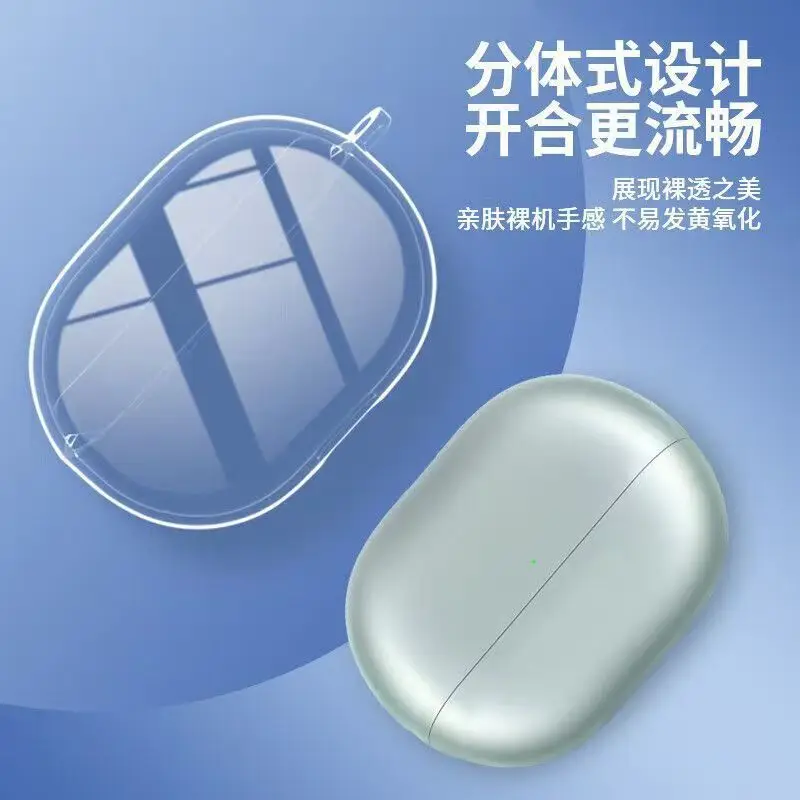 Clear TPU Case For Huawei FreeBuds 6i 5i Wireless Earphones Protector Accessorie Protective Sleeve Cover Shell with Hook Lanyard