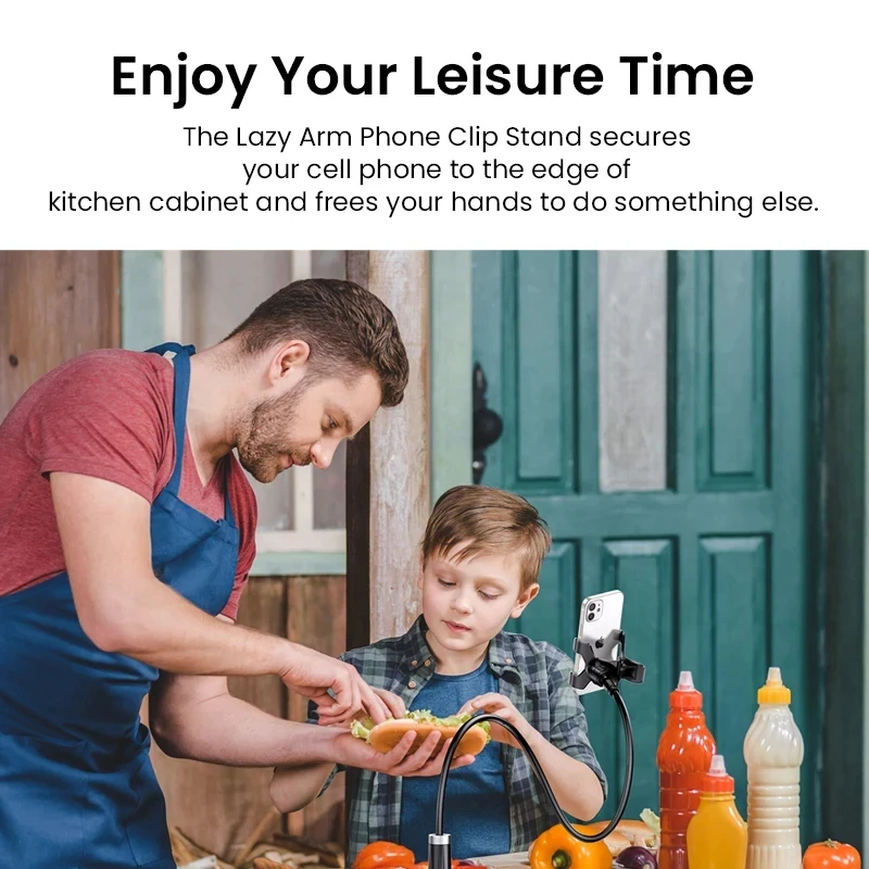 Universal Mobile Phone Stand Adjustable Lazy Stand Rotatable Bedside Stand Desktop Live Streaming Selfies Phone Accessories