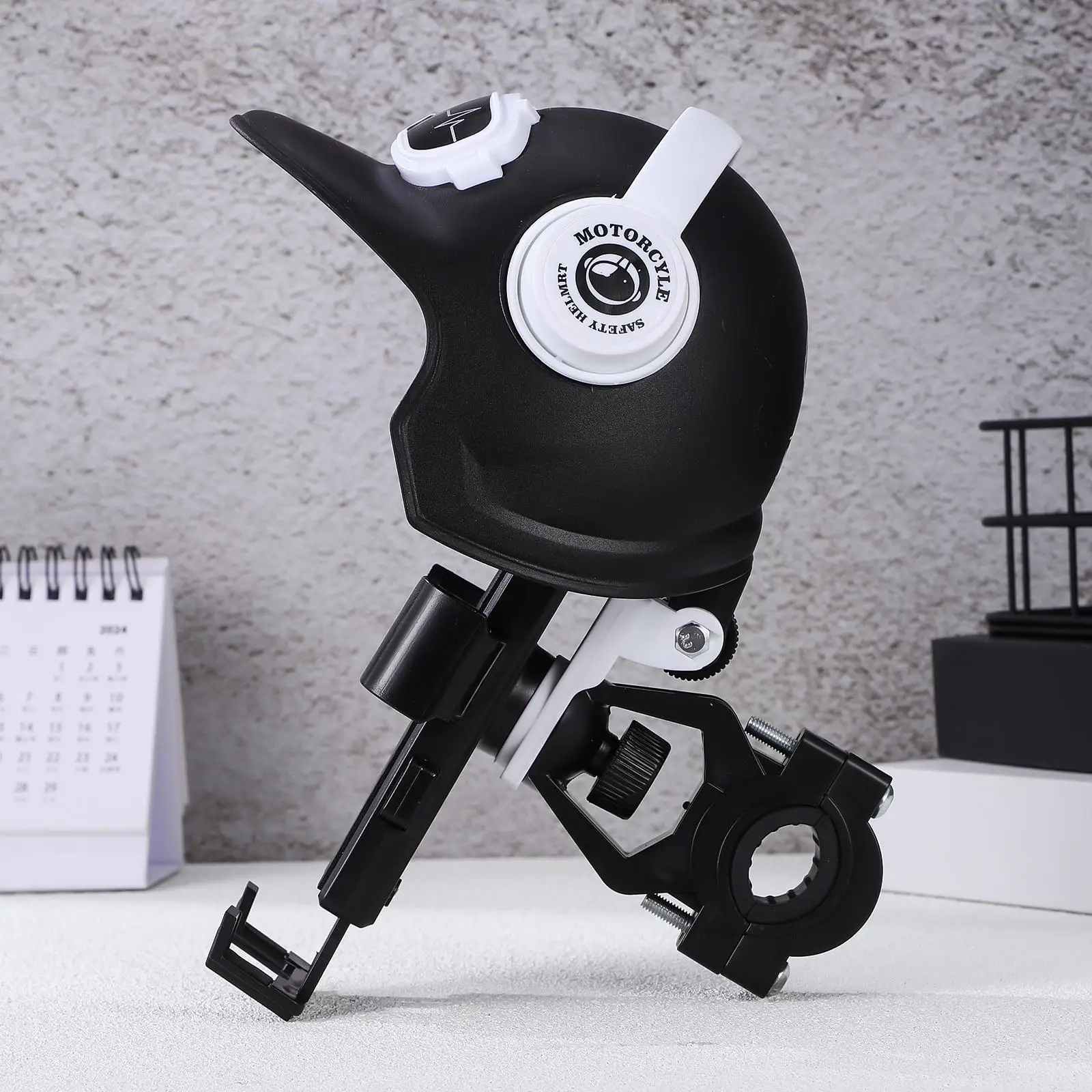 Black Waterproof Sunshade Cap Phone Mount Bike Phone Holder Motorcycle Phone Mount Handlebar Phone Clamp Riding Phone Support