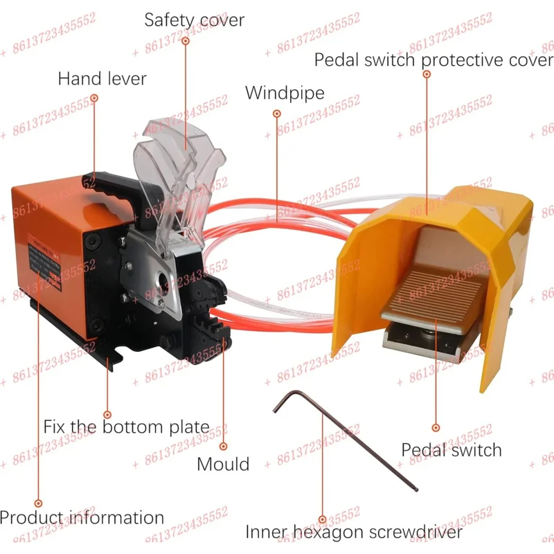 AM-10 Pneumatic Crimping Tool Crimping Pliers Terminal Machine Multi-function Electric Crimping Machine