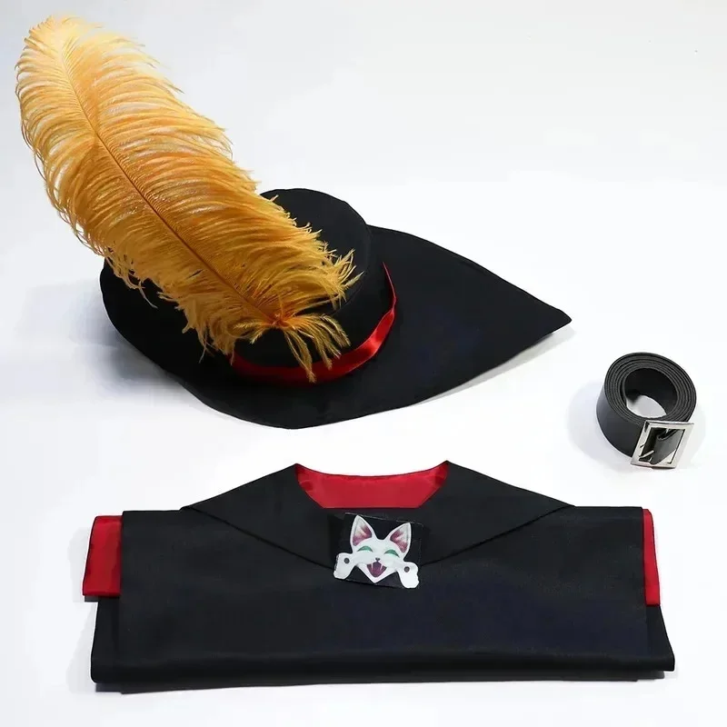New 2026 Anime Moie In Boots Adult Cosplay Cloak Hat Belt Suit Cat PUSS Full Halloween Costume. Coszei COS