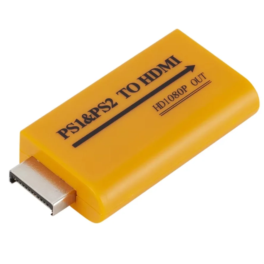 For PS2/PS1 to HDMI-compatible Adapter Converter Up to1080p Output For Monitor Projector Convert Audio/video Game Plug and Play
