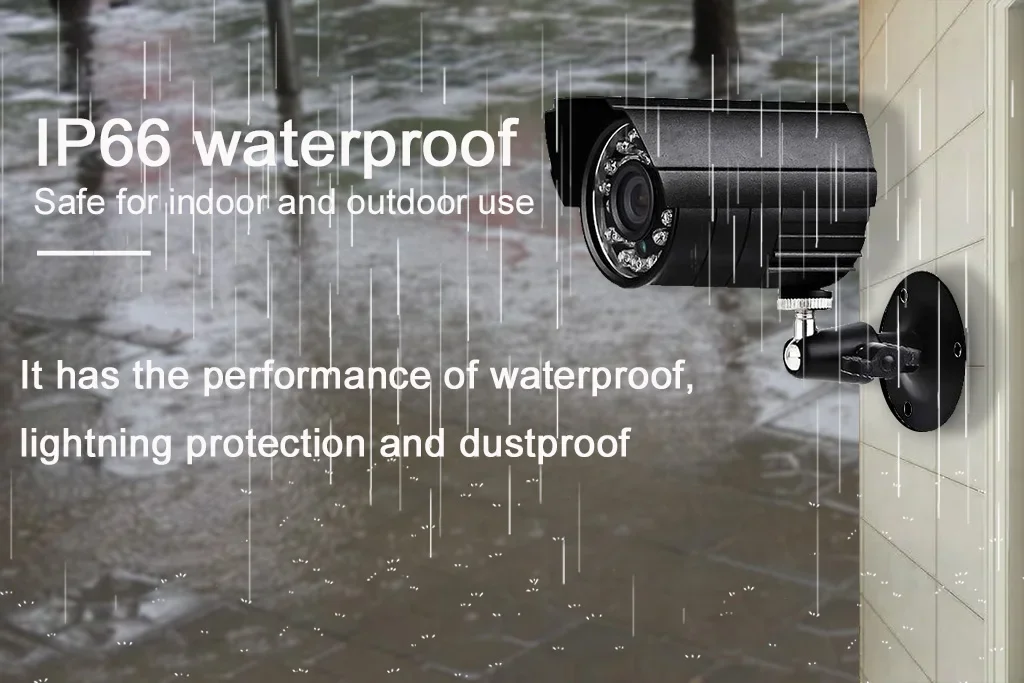 CCTV System 4CH 1080P AHD DVR Kit 4pcs Waterproof Camera Infrared Night Vision Motion Alarm Video Surveillance Outdoor Security