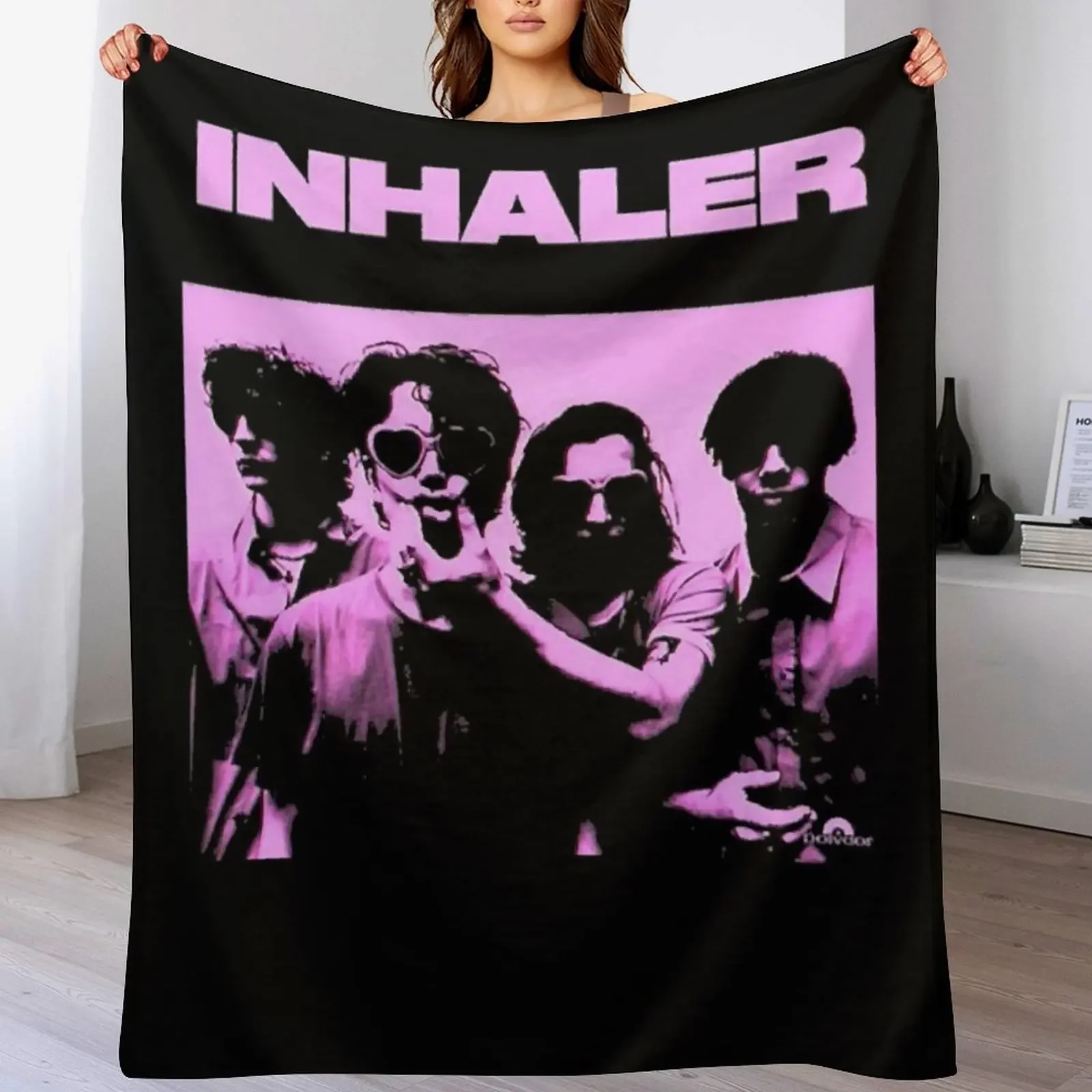 inhaler band, inhaler, band, elijah hewson, indie, josh jenkinson, robert keating Throw Blanket Sofa Flannel Fabric Blankets