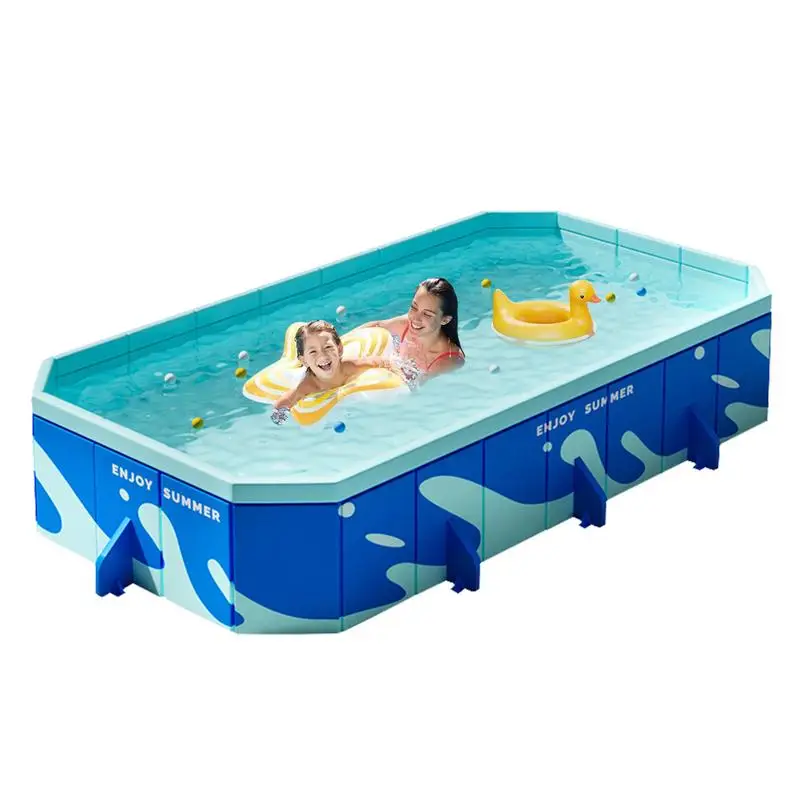 

Non Inflatable Pool Hard Shell Wading Pool Thickened Foldable Dog Pool Portable Outdoor Swimming Pool Rectangular Adult Kiddie