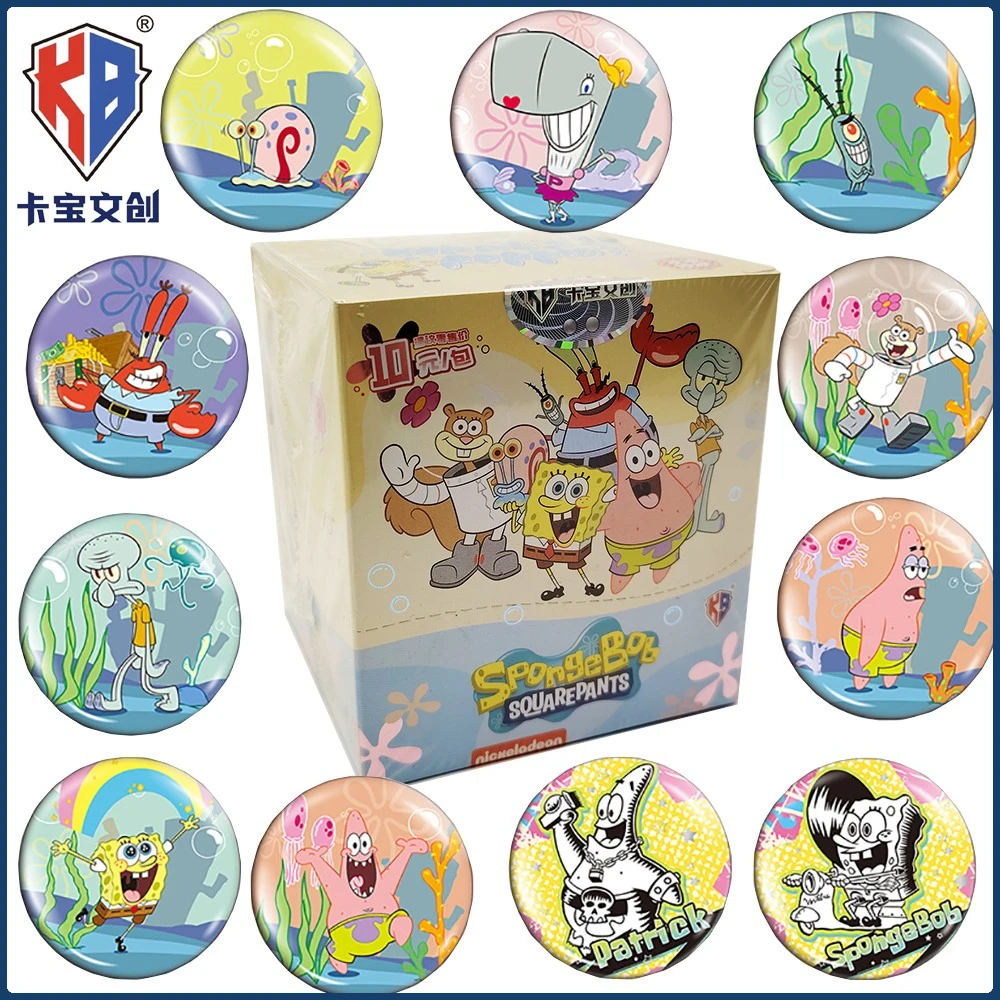كاباو سبونجبوب سكوير بانتس أنيمي الطفل جمع دبابيس مجوهرات الإبداعية شارة لعبة هدايا تشجيع عيد الميلاد للأطفال #1