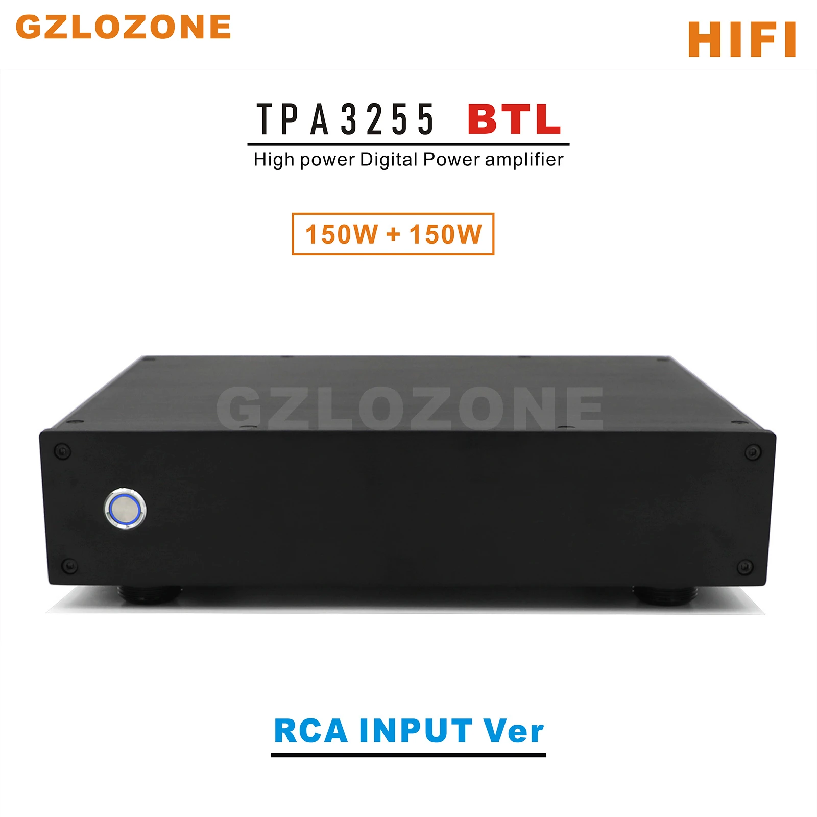 

HIFI TPA3255 BTL High Power Digital Power Amplifier RCA or XLR Ver Input Optional 150W+150W