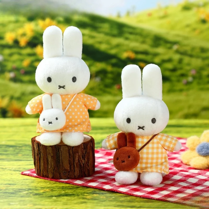 Miffy Kawaii Anime Hanging Ornaments Plush Doll Pendant Cute Bag Keychain Birthday Gift Exquisite Simple Fashion Single Product