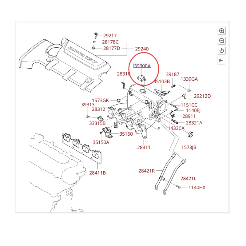 For Hyundai Accent Athos Coupe Getz Matrix Sonata Tucson Elantra I30 Kia Cerato Picanto Rio Map Sensor 39300-22600 39300-38110 6