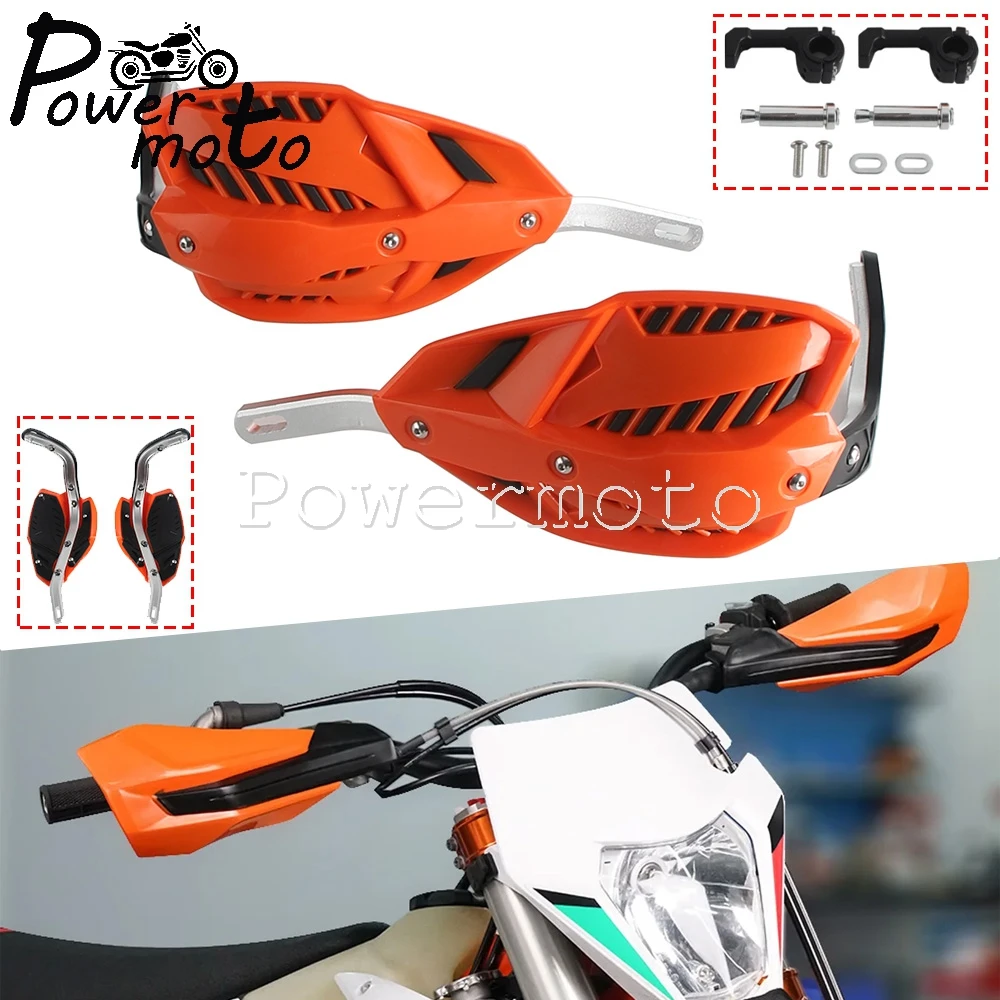 

22/28mm Motorcycle Handlebar Hand Guards Hand Protector Cover PP Plastic + Aluminum For DR DRZ RM RMX RMZ WR Suzuki Honda CR CRF