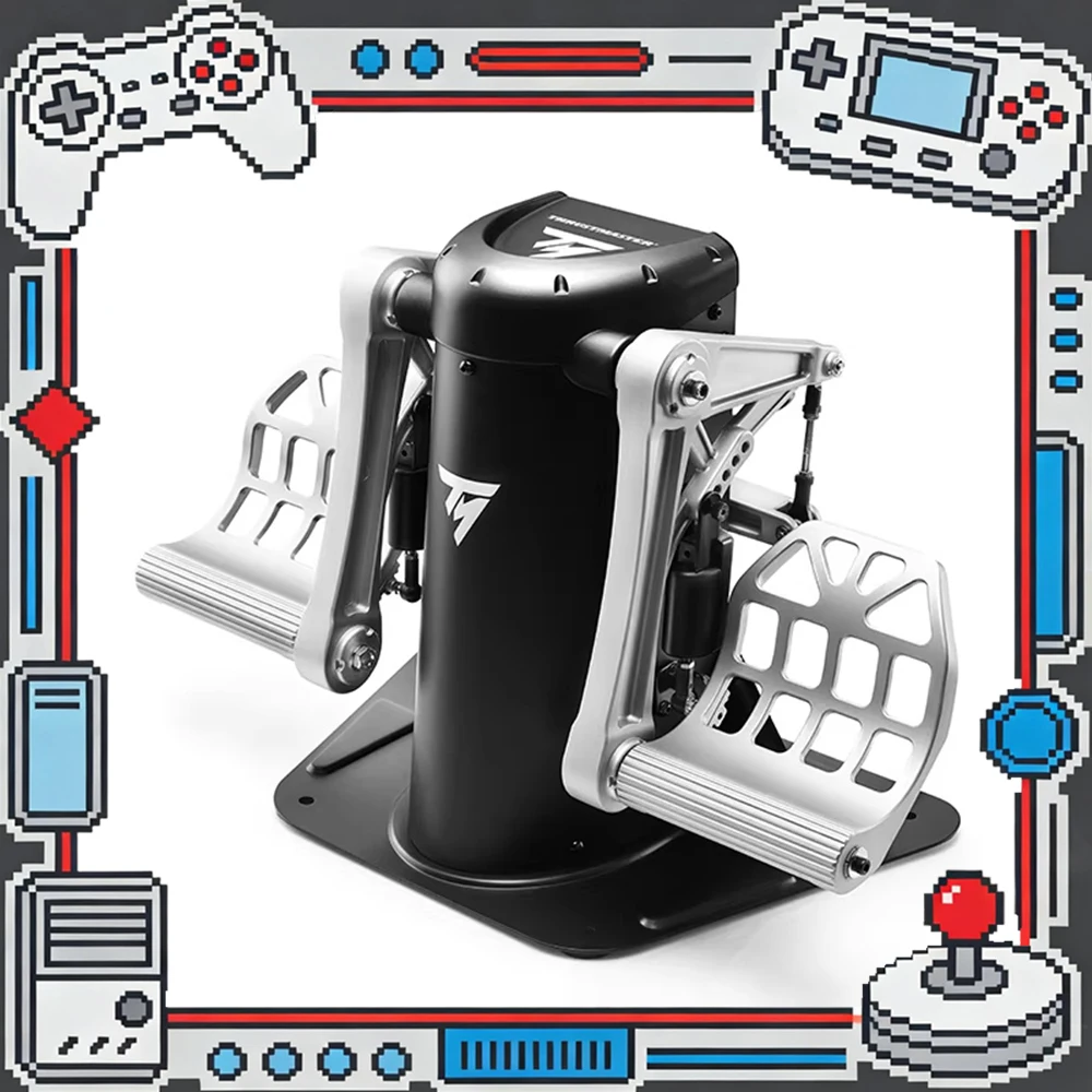 

Геймпады THRUSTMASTER TPR: Программируемые педали-рульки для симуляторов полетов, подходят для авиасимуляторов гражданской авиации, отличный подарок