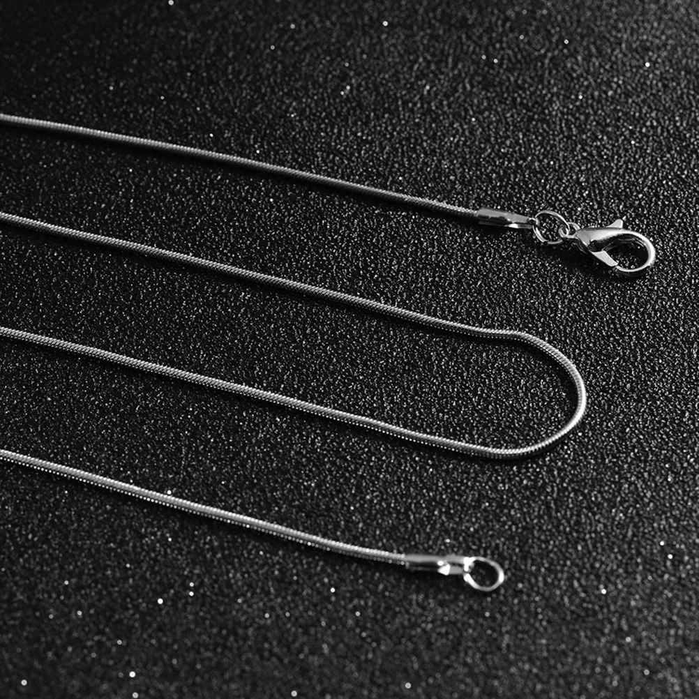 

12pcs Snake Bone Chain Copper DIY Jewelry Making Necklace Accessories for Women Bulk Sterling Silver Metal Long Lasting