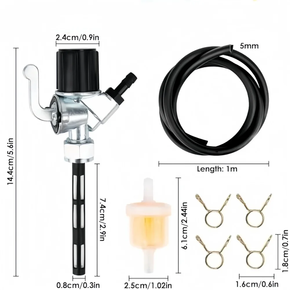 Kit de válvulas de interruptor para tanques de combustible de motocicleta para Simson, S50, S51, S53, S70, S83, SR-1, SR-2, MZ, a prueba de fugas