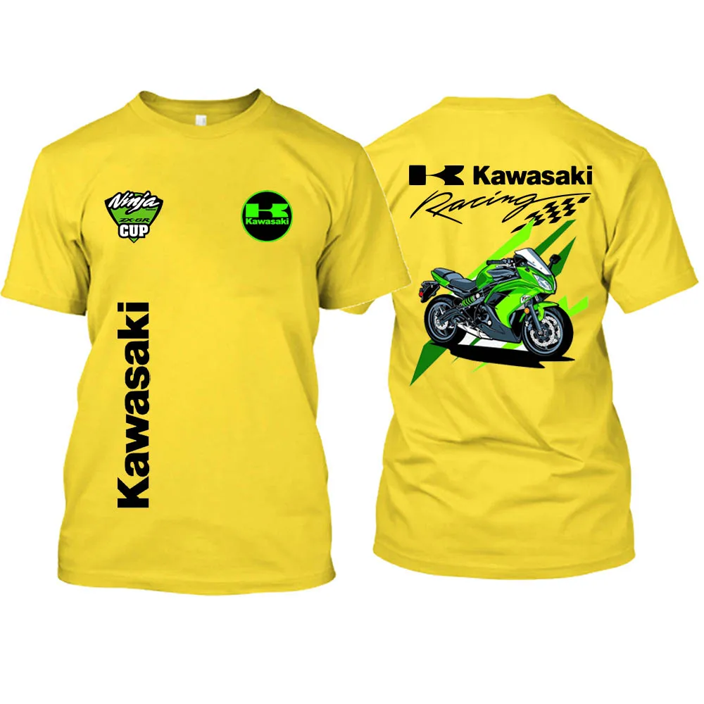 

Футболки Kawasaki, мотоциклетная униформа, мужская быстросохнущая футболка, одежда, мужские футболки для экстремальных видов спорта, высококачественные дышащие топы 5