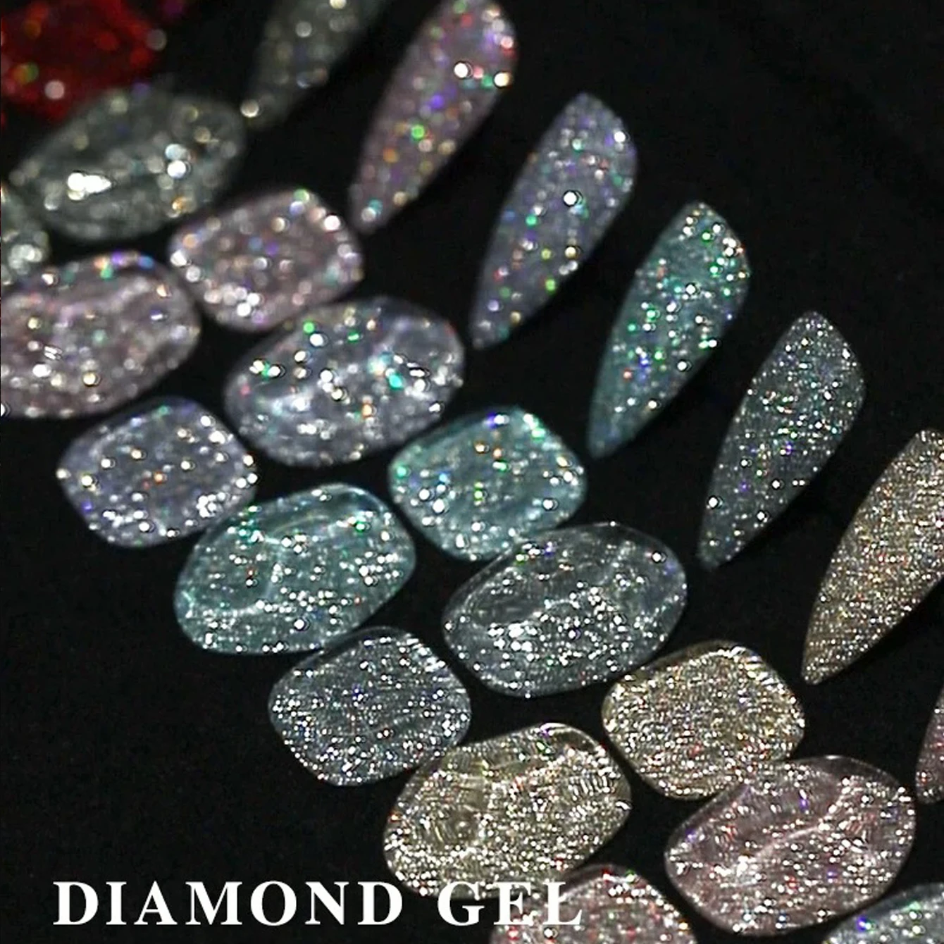 12 مللي 1 قطعة مبيعا 2025 جديد الصيف مسمار الفن صالون استخدام خاص تبييض سبعة ألوان التألق الماس هلام طلاء الأظافر #3