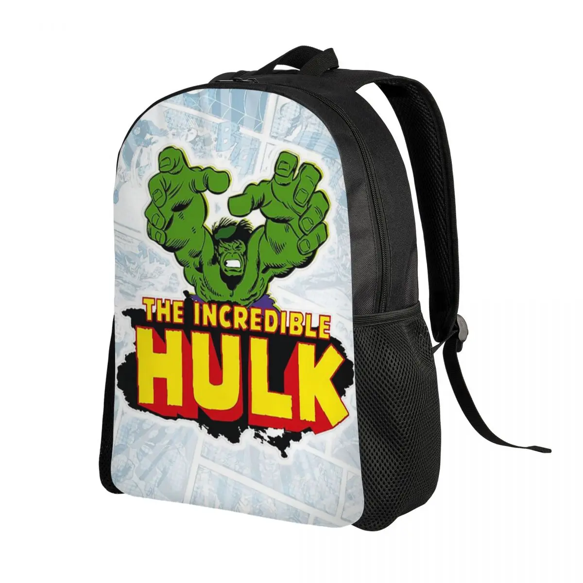 Zaino personalizzato Hulk Superhero Comic per donna uomo College School studenti Bookbag adatto a borse per Laptop da 15 pollici