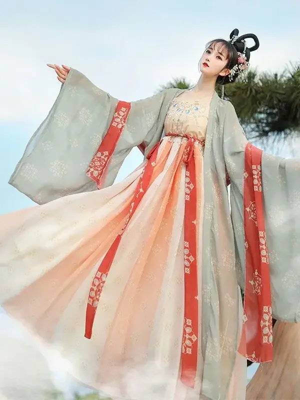 

Ancient Chinese Costume Fairy Hanfu Dress Women Elegant Traditional Chinese Tang Suit Girl Noble Princess Costume Folk Dance