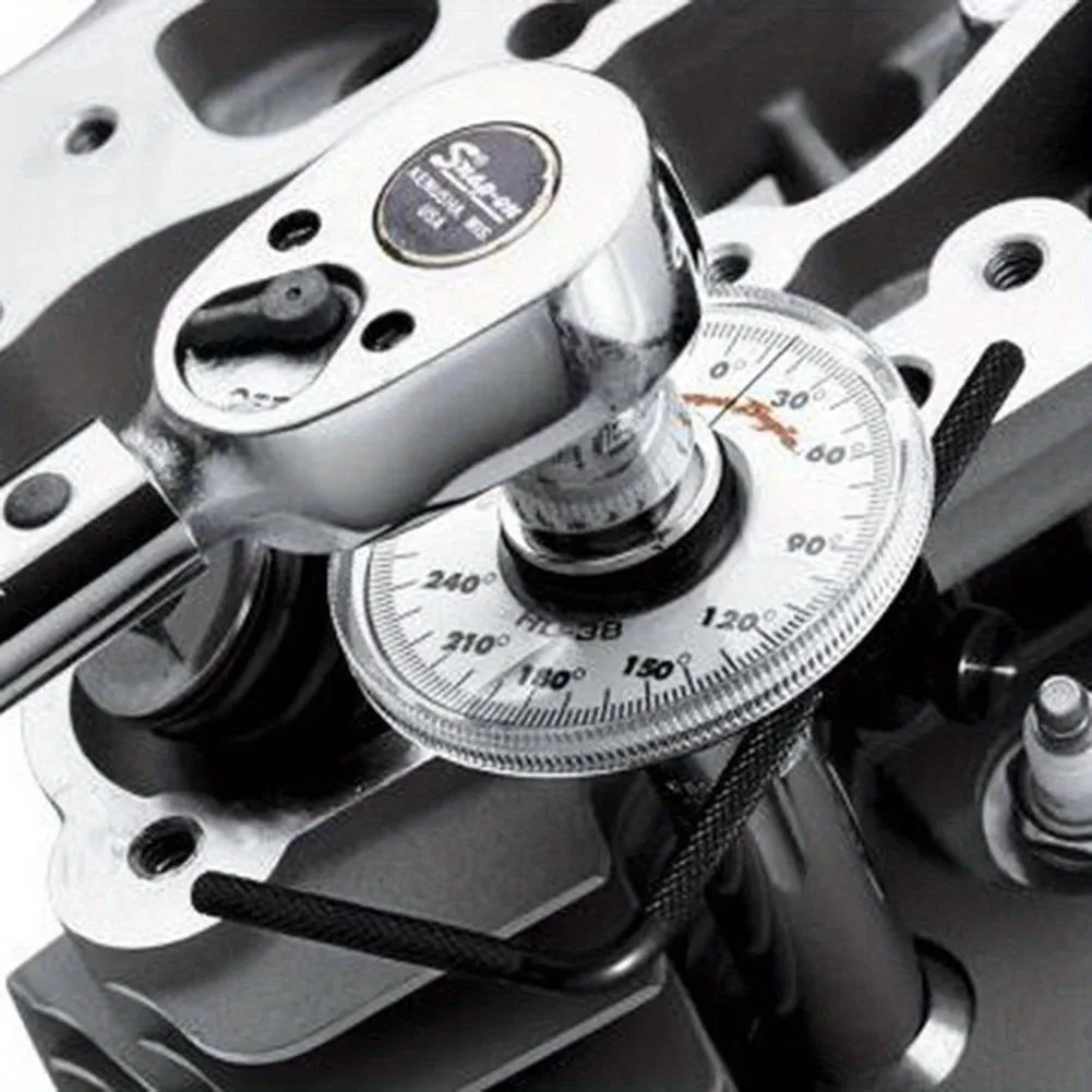 1/2 Inch Drive Torque Angle Gauge with Clear Dial & Long Handle - Durable Steel Construction for Accurate Car Maintenance view 6