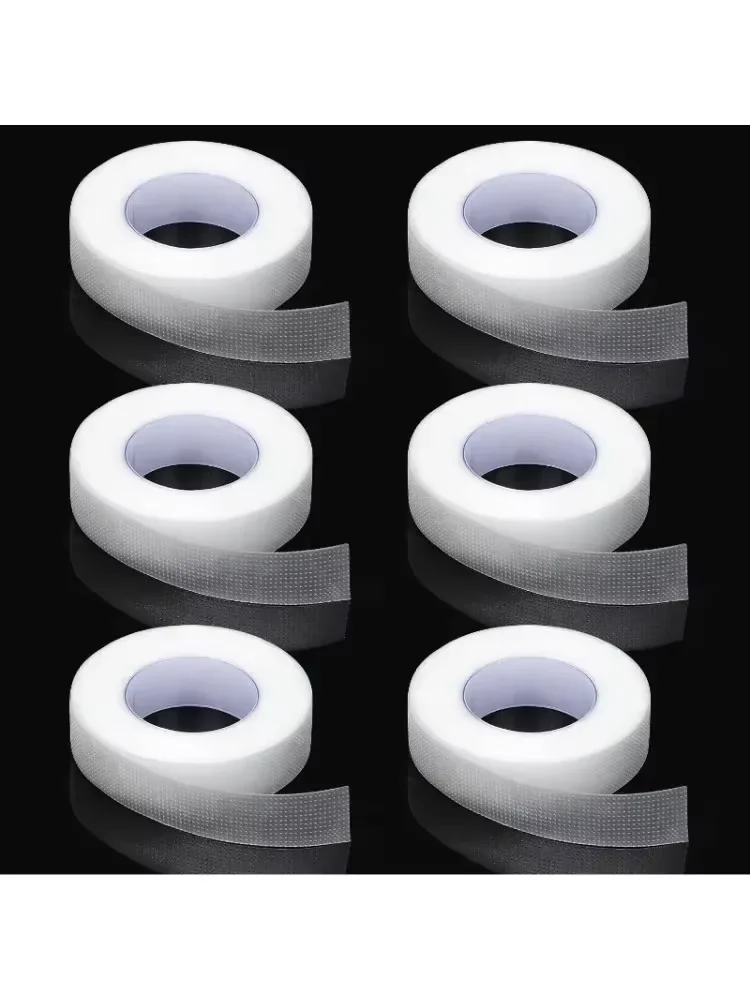 Wimpernband, transparenter Klebestoff, 9 m/10 Yard/Rolle, selbstklebendes, atmungsaktives Mikroporen-Stoffband für die Wimpernverlängerungsversorgung