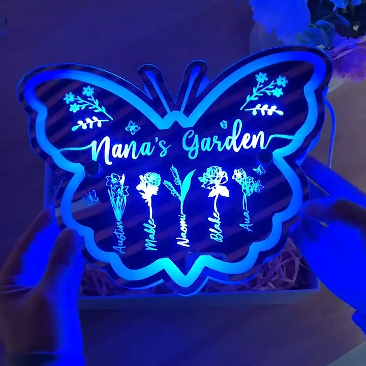 Luz de néon personalizada do espelho do nome para a decoração da parede