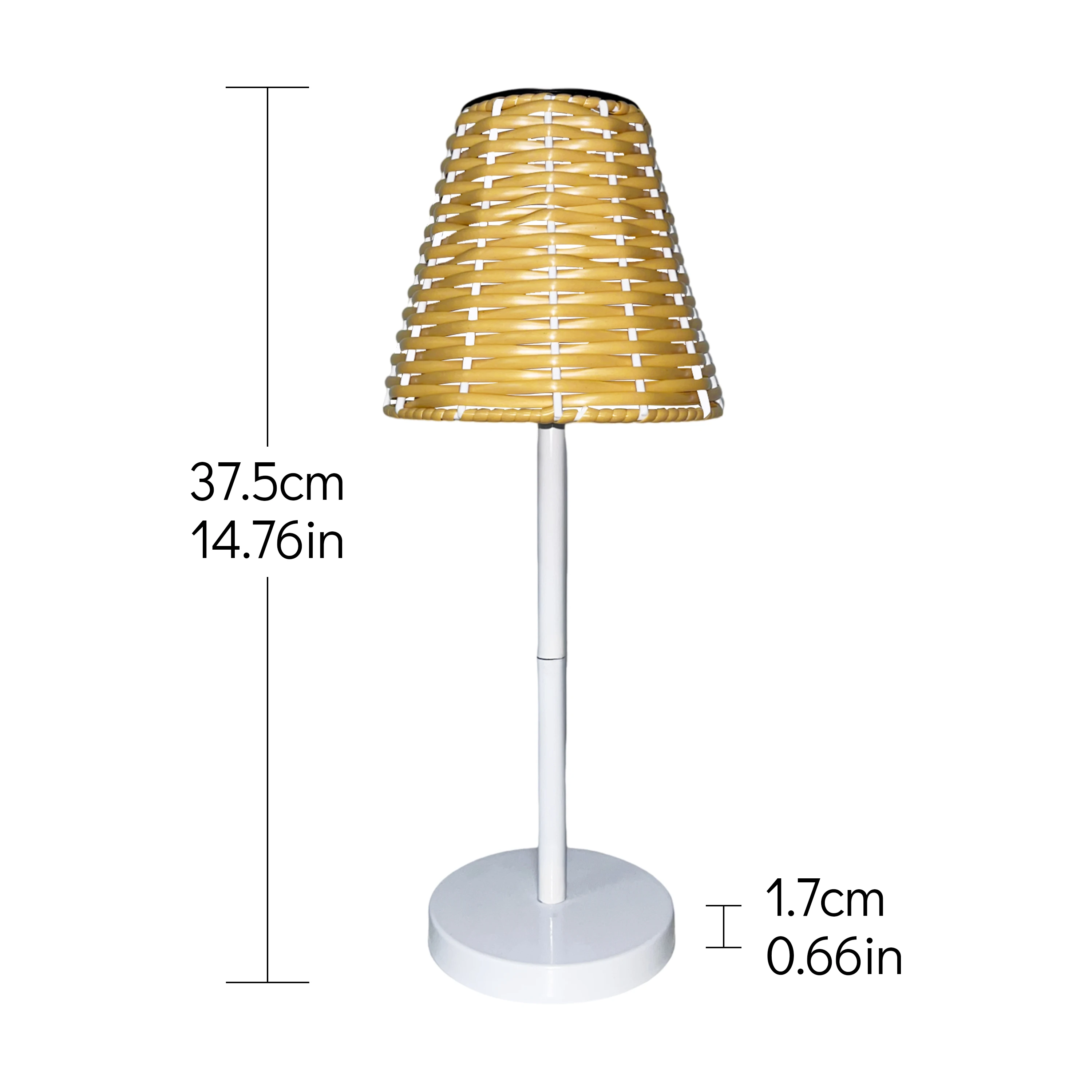 GEFENSI 1 PC Solar Table Lamp Night Light For Garden Patio Balcony Camping Holiday Gifts For Friends Outdoor Lighting