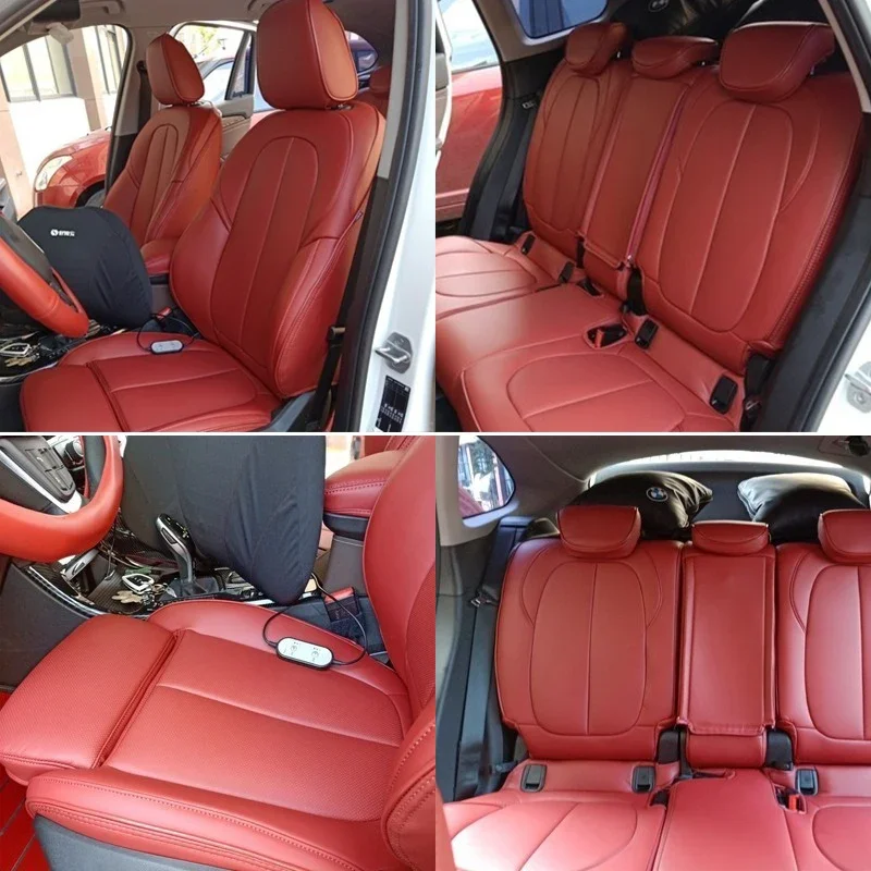 Custom Fit Car Seat Covers for  7 5 3 1 Series X5 X3 X1 E46 E90 E60 F30 F10 E39 Accessories Full Set 5 Seats Luxury Leather