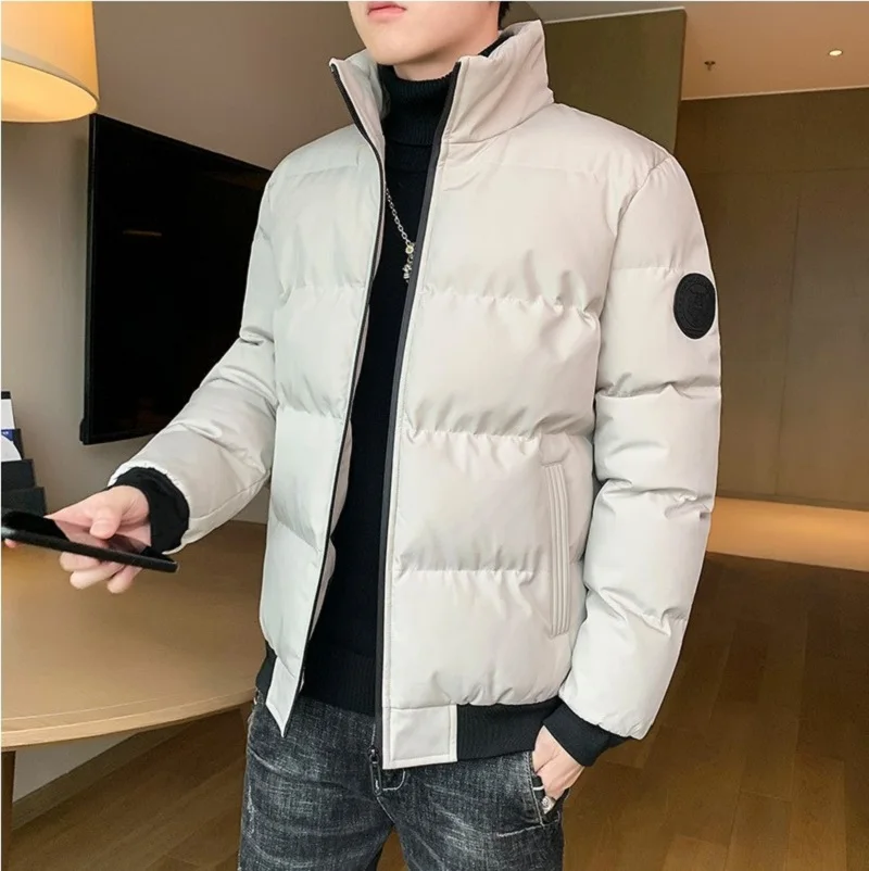 New Cotton-padded Men\'s Winter Padded Men\'s Winter Padded Padded Jacket With Cashmere Thickening Korean Version Coat