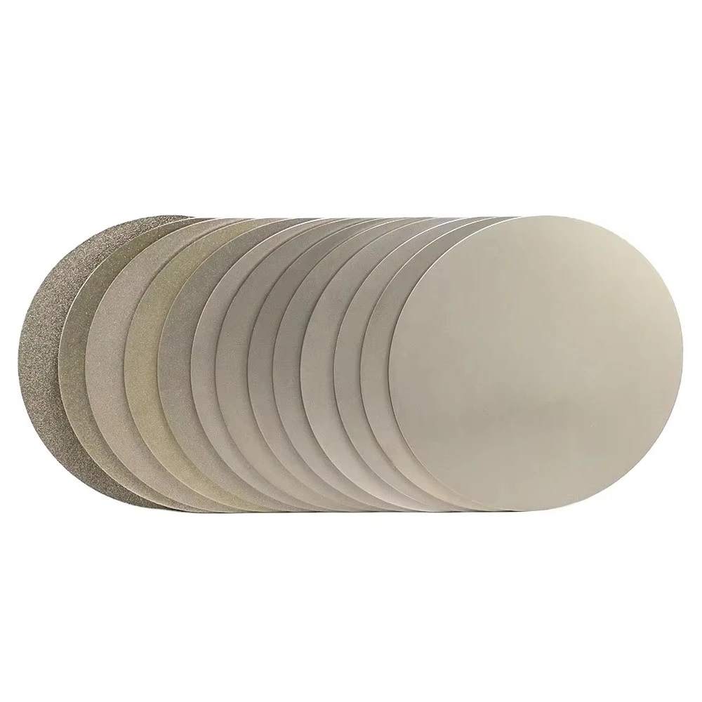 200mm Diamond Grinding Polishing Disc Gemstone Lapidary Wheel Jewelry Stone Faceting Buffing Processing Tool
