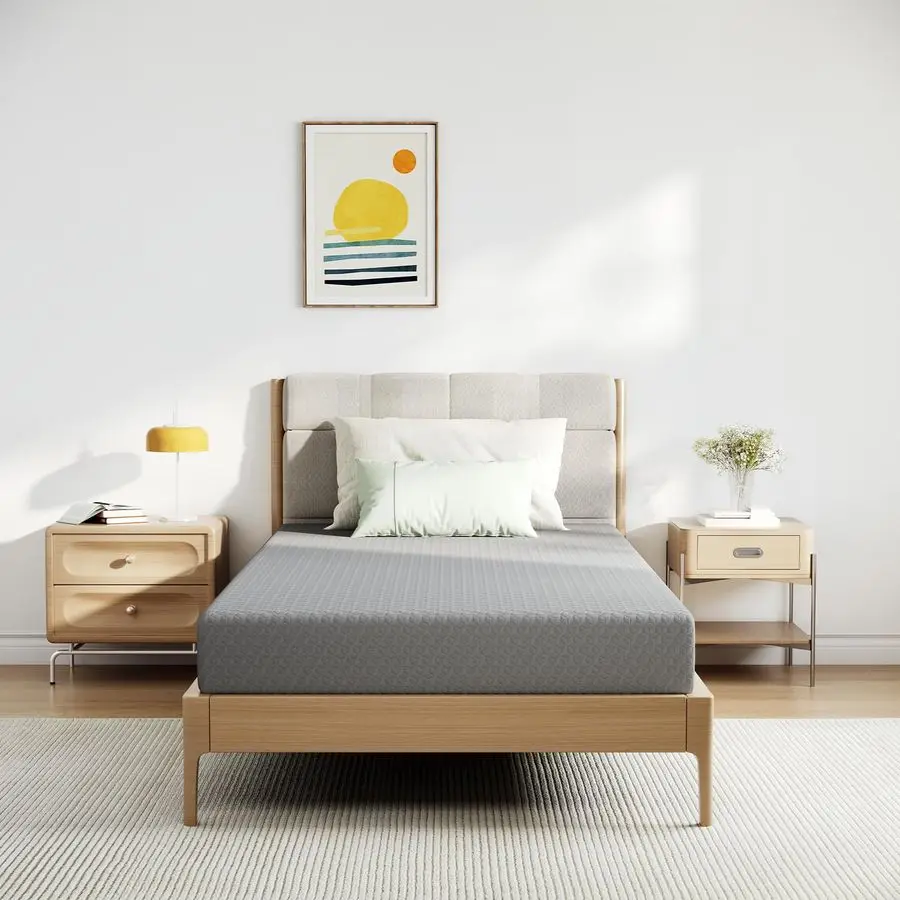 Gel Infused Twin Mattress 75"L x 37"W Kids Bed with Edge Support