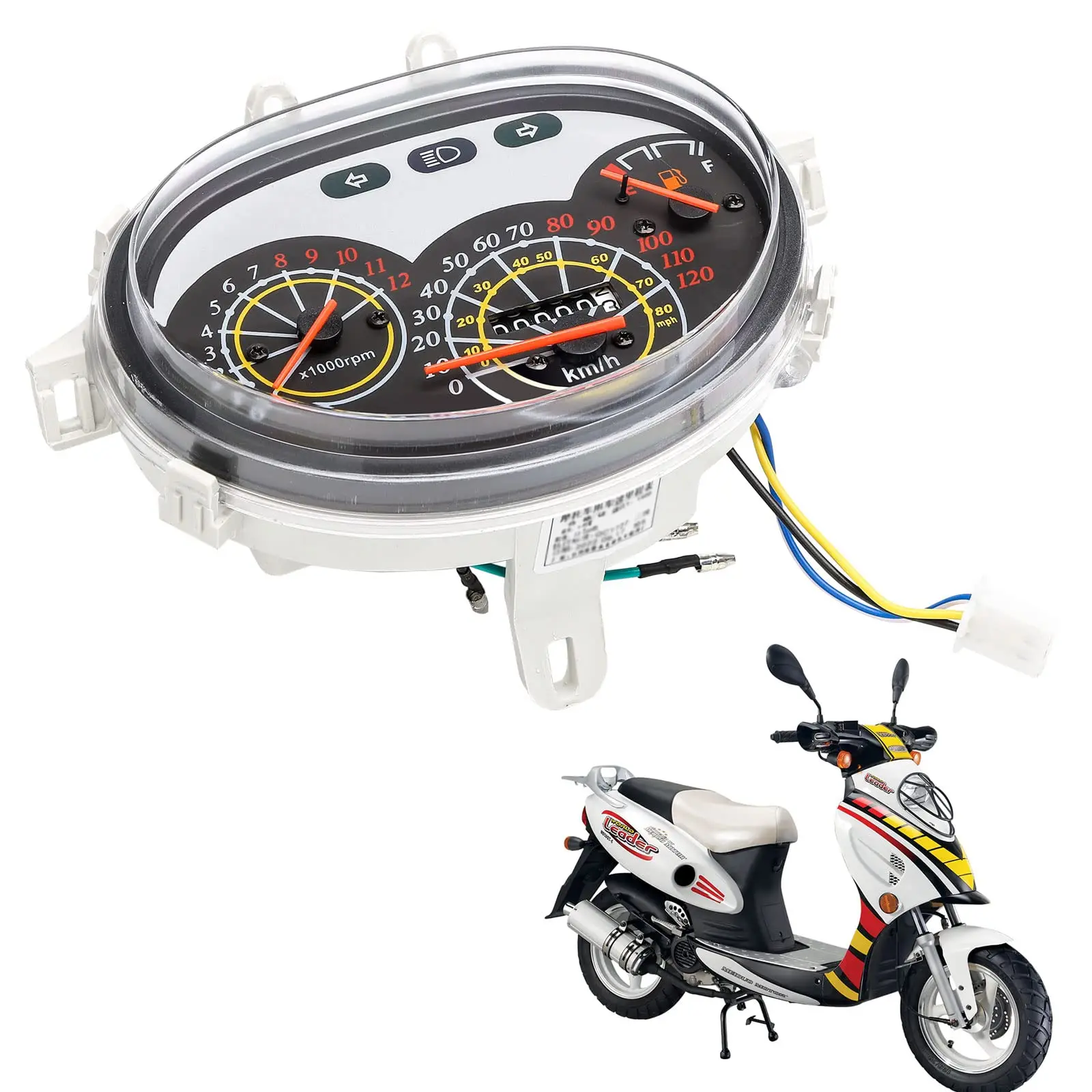

Gas Gauge Motorcycle Speedometer Odometer Tachometer for GY6 Roketa Mainland China