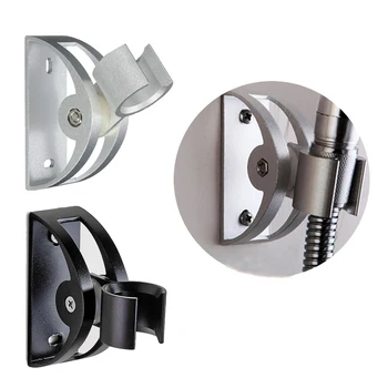 Duschkopfhalter aus Aluminium zur Wandmontage, verstellbare Steckdosenmontage, Sprühgerät, feste Basishalterung für Badezimmerzubehör