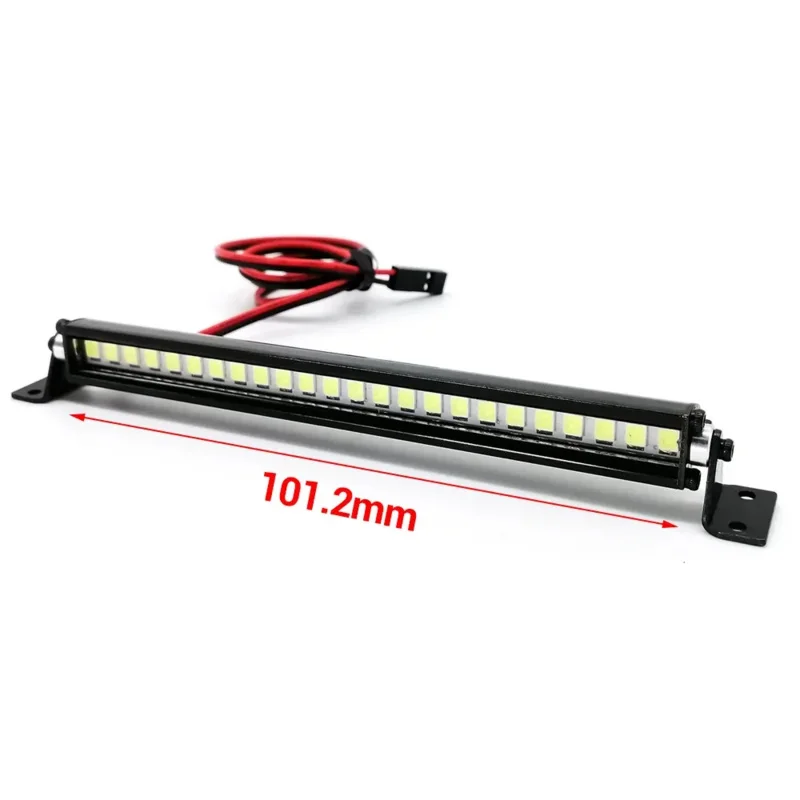 Barre lumineuse LED pour toit de voiture RC, lampe 24, 36, 1/10 RC Askler axial scx10 90046/47 90060 scx24 Jeep Wrangler D90 Rubicon body