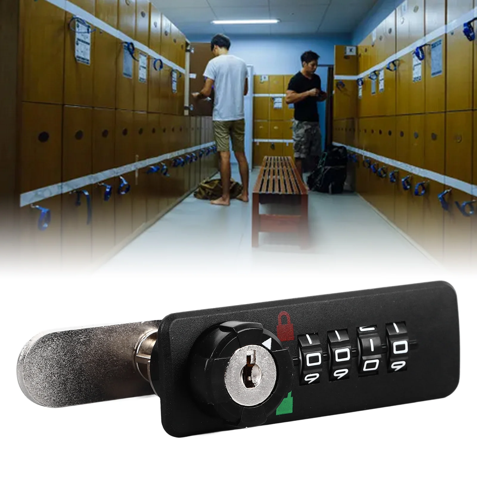 4 Digit Mechanical  Combination Lock Password Safety Drawer Shoe File Cabinet Lock Mechanical Combination Lock Wardrobe Lock