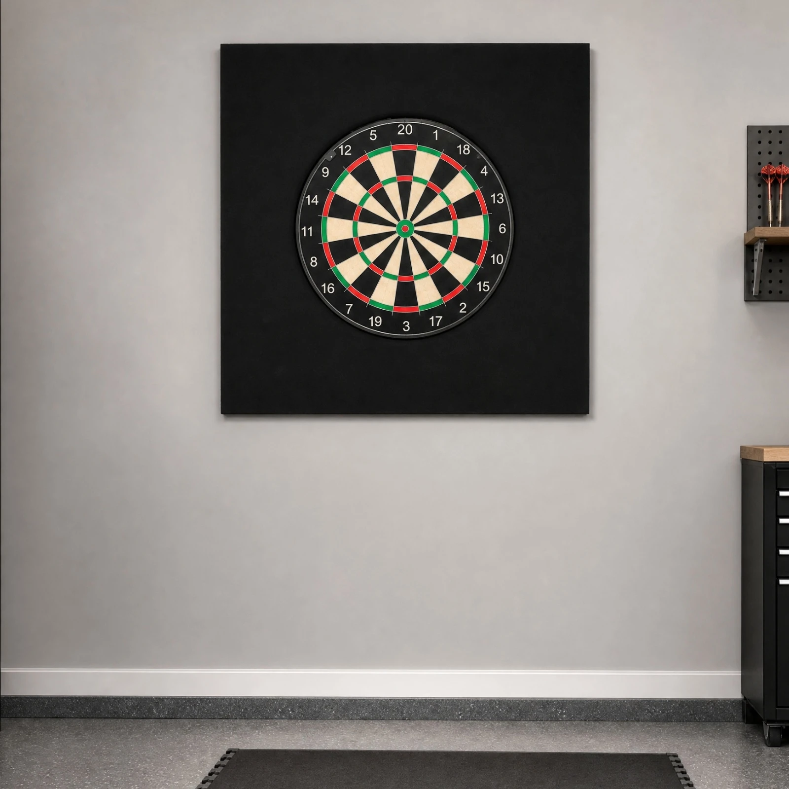 EVA Foam Dartboard Protection Surround Shock Absorbent EVA Foam Dartboard Surround Impact-Absorbing Tool-Complimentary Assembly