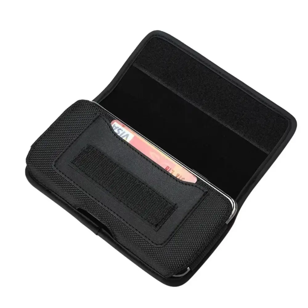 

Oxford Belt Clip Phone Bag Wear-resisting Horizontal Style Waist Pouch Phone Cover Attached Durable Phone Oxford Cover Pouch