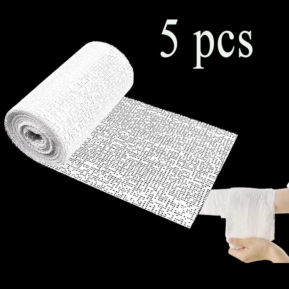 Pet Care Medical Cast Plasters Of Paris Gypsum Orthopedic Bandage 7.5cm 10cm 12.5cm 15cm POP Bandage Roll Plaster Bandage 5Rolls