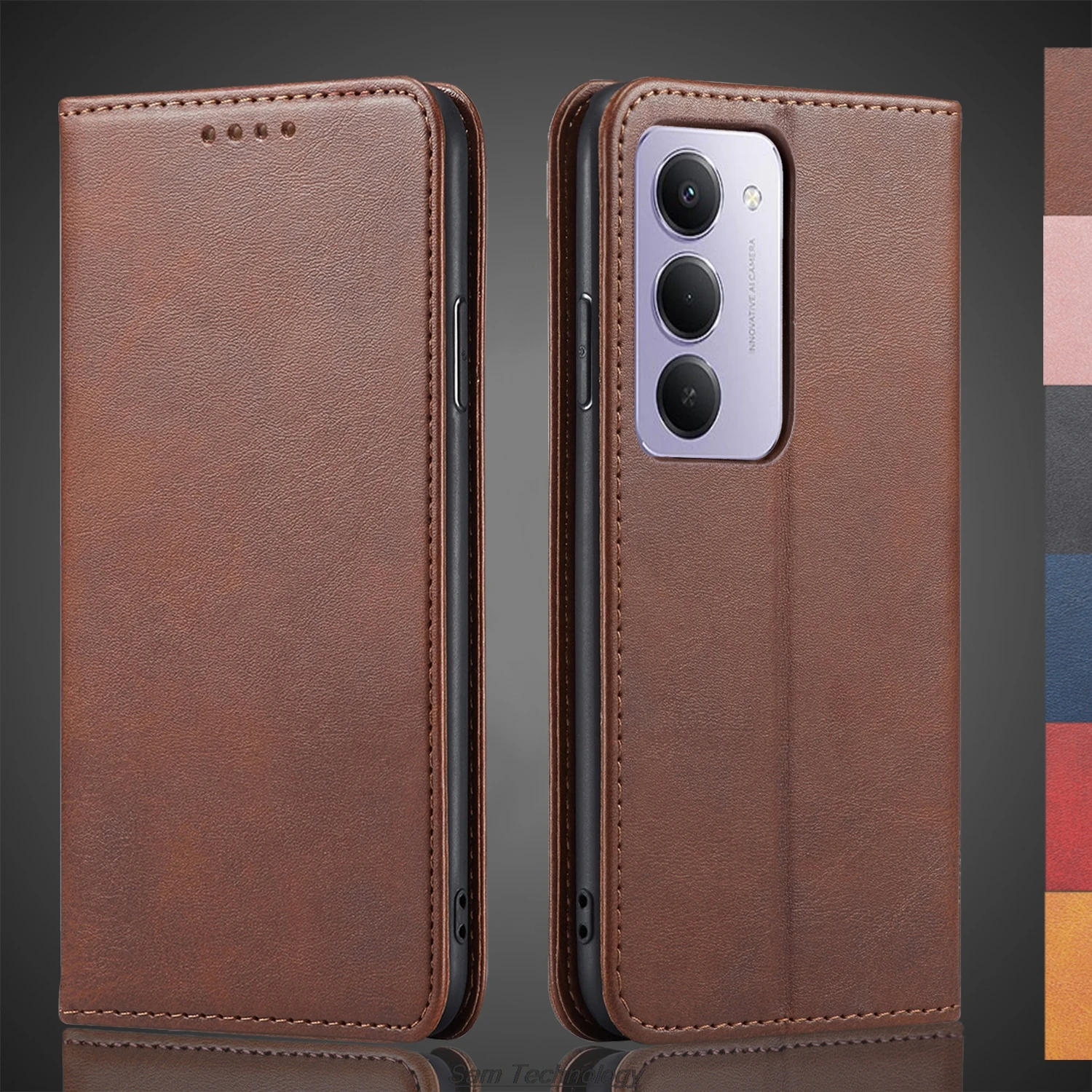 

Magnetic attraction Leather Case for Xiaomi Redmi 15 4G / 5G EUR 171mm Global 169mm Holster Flip Cover Wallet Bags Fundas Coque