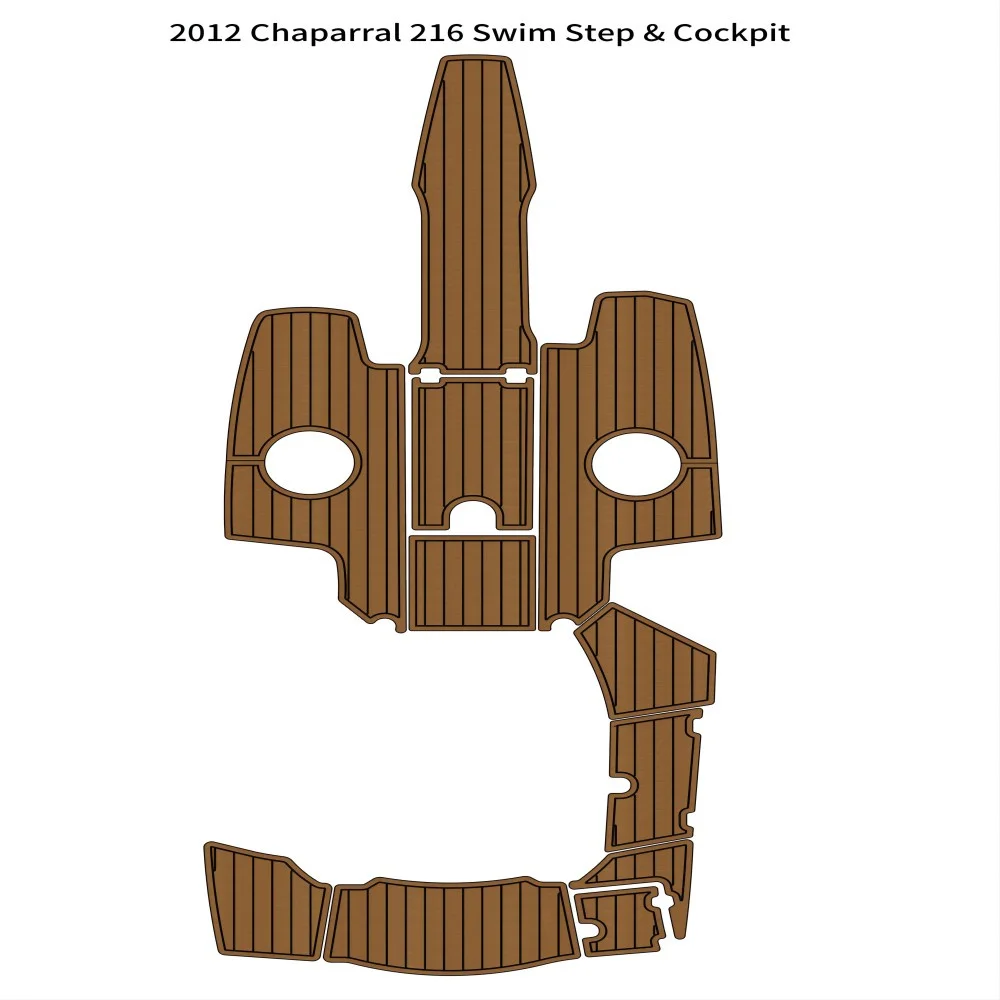 

Swim Step Platform Cockpit Boat EVA Foam Teak Deck Floor Pad For 2012 Chaparral 216