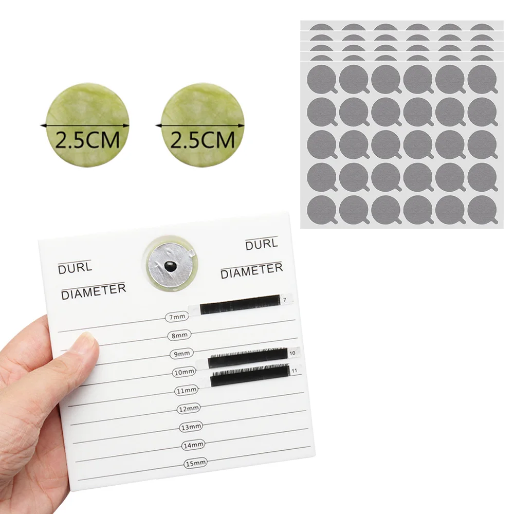 

2-in-1 Eyelash Extensions Adhesive Glue Pallet Holder With Jade Stone Glue Pad Acrylic Lash Stand Holder Eyelash Makeup Tool