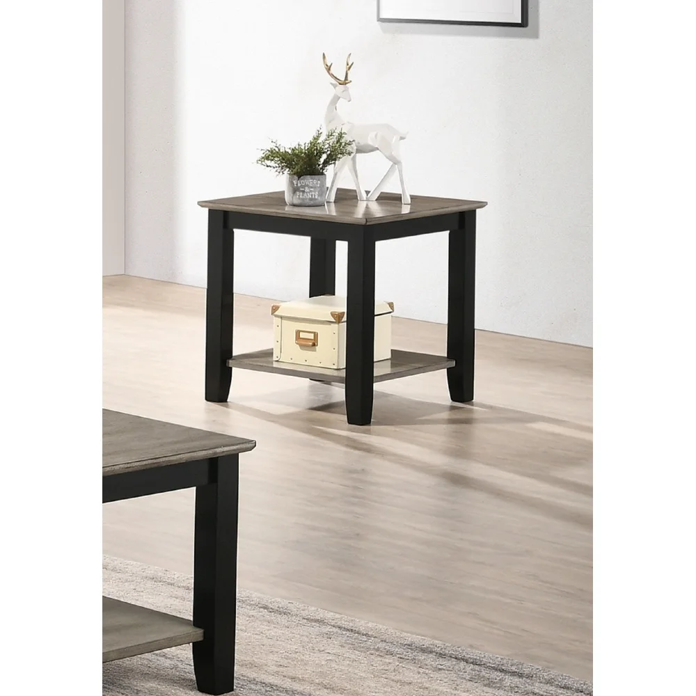 Simples e moderno olhar de madeira 1pc mesa final sala estar sofá mesa lateral madeira de borracha maciça