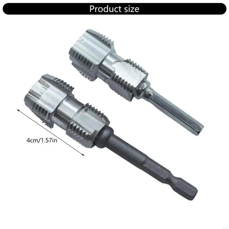 Electric Drill Compatible Double Head Pipe Threading Tool for 1/2" 3/4" Water Pipe Internal Thread Opener Hand Tools A0KF